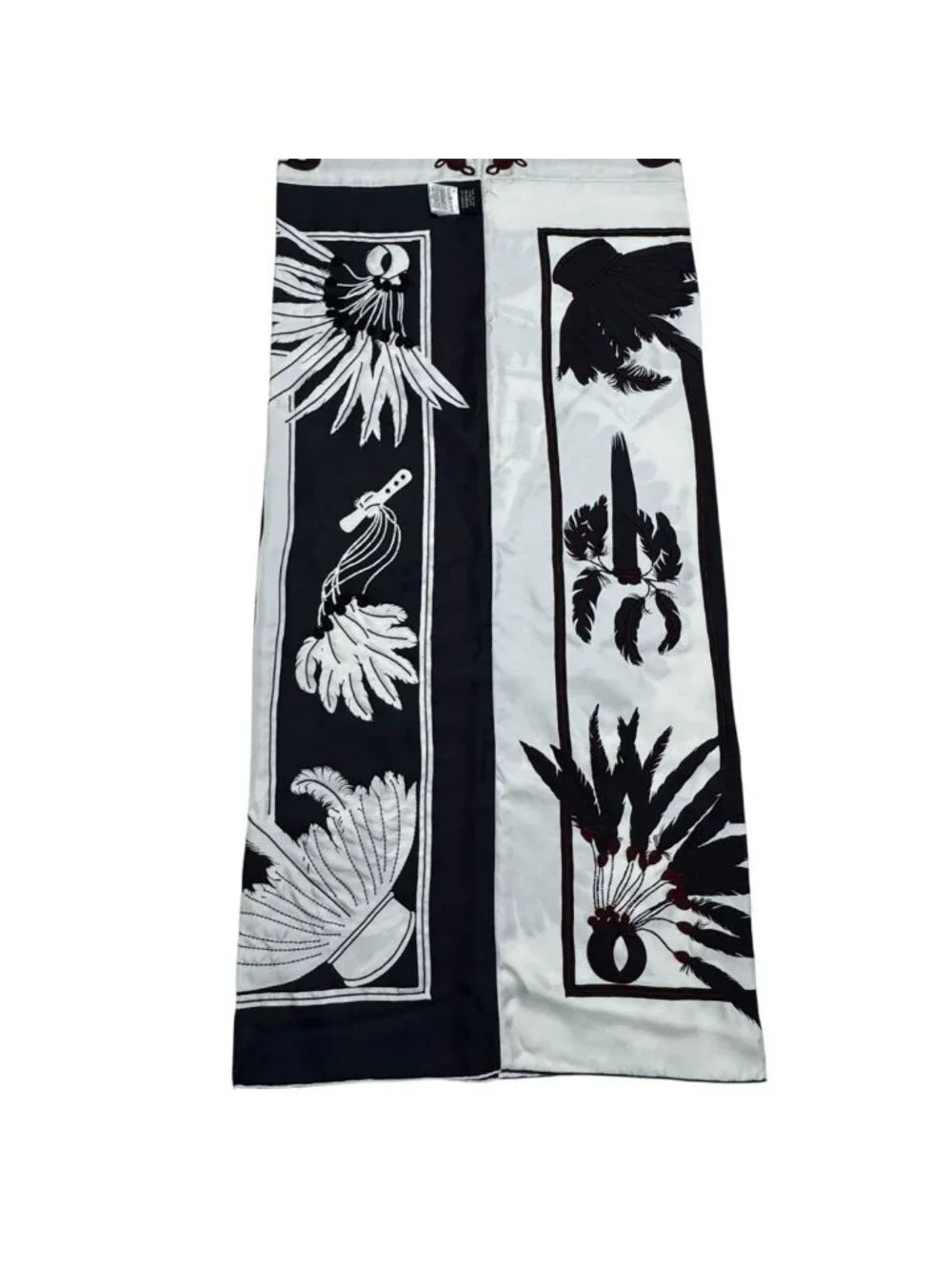 Hermes Brazil & Brandebre Bead Shawl Scarf